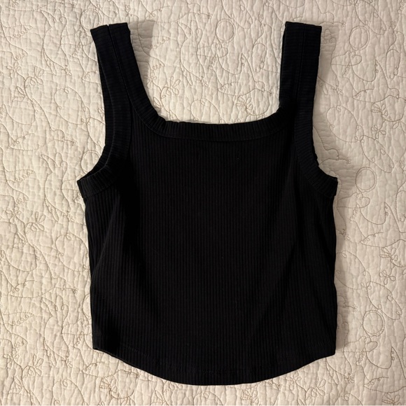 Madewell Black Ribbed Women's Top - Picture 4 of 4